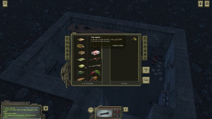 After killing the rat, take all his items - How to get a golden walnut in ATOM RPG? - FAQ - ATOM RPG Guide