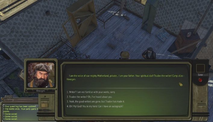 Hexogen is in Red Fighter - What are companions available in ATOM RPG game? - Starting tips - ATOM RPG Guide