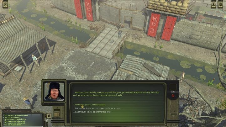 In order to bribe a guard, you must give him 1000 rubles - Krasnoznamenny - ATOM RPG Walkthrough - Walkthrough - ATOM RPG Guide