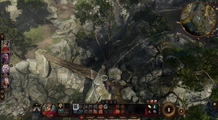 The first secret entrance is located southeast of the main gate leading to the camp - Baldurs Gate 3: How to get in Goblins Camp? - Baldurs Gate 3: Exploration - Baldurs Gate 3 Guide, Walkthrough