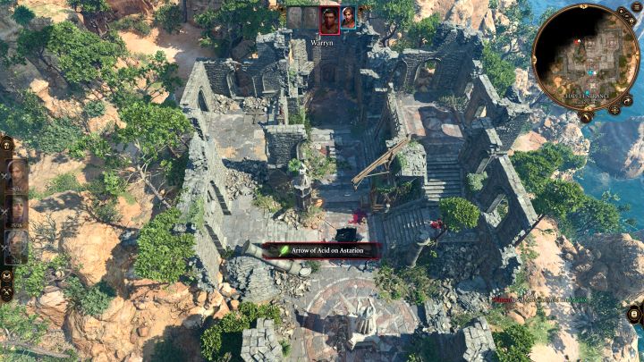 The ruins of a Chapel are north from the fast travel point but to reach them, you need to approach from the west - Baldurs Gate 3: How to enter Overgrown Ruins - Puzzle solution - Baldurs Gate 3: Puzzles - Baldurs Gate 3 Guide, Walkthrough