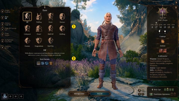 In Baldurs Gate 3 you have 11 races to choose from, each of which is unique in its own way and may have its own subraces - Baldurs Gate 3: Character creation - class, race, abilities - Baldurs Gate 3: Basics - Baldurs Gate 3 Guide, Walkthrough