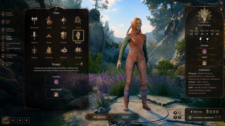 The best race for a Ranger is a Wood Elf - Baldurs Gate 3: Ranger - best build - Baldurs Gate 3: Ranger - Baldurs Gate 3 Guide, Walkthrough