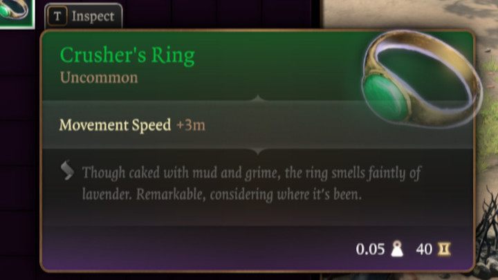 Additionally, items like Disintegrating Night Walkers that you get in the Underdark or the Crusher's Ring from the Goblin Camp are items that increase your mobility - Baldurs Gate 3: Ranger - best build - Baldurs Gate 3: Ranger - Baldurs Gate 3 Guide, Walkthrough