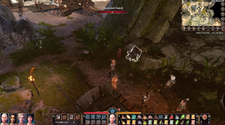 The access to the hideout is linked to Doni, who resides in the northern part of the Druid Grove - Baldurs Gate 3: Druid Grove / Silvanus Grove map - Baldurs Gate 3: World Atlas - Baldurs Gate 3 Guide, Walkthrough