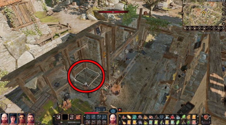 The ruined necromancer's house is located in the southeast part of the Blighted Village - Baldurs Gate 3: Blighted Village - map - Baldurs Gate 3: World Atlas - Baldurs Gate 3 Guide, Walkthrough