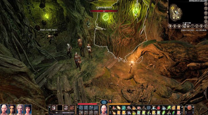 Gnarled Door is located in the first Chamber of the witch's lair - Baldurs Gate 3: The door to the witchs hideout puzzle solution - Baldurs Gate 3: Puzzles - Baldurs Gate 3 Guide, Walkthrough