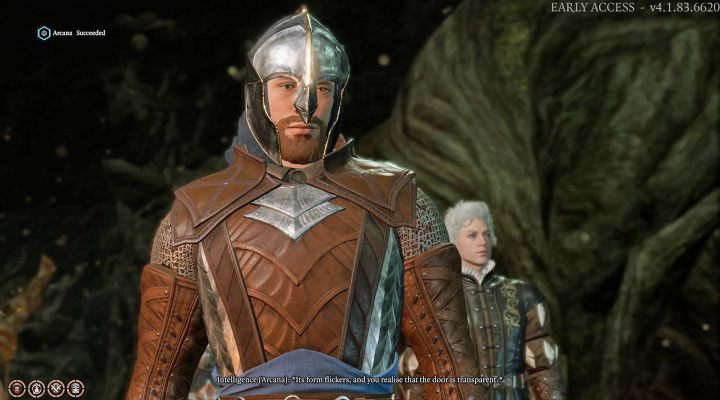 The option of using a thief's tools won't work on large doors - Baldurs Gate 3: The door to the witchs hideout puzzle solution - Baldurs Gate 3: Puzzles - Baldurs Gate 3 Guide, Walkthrough