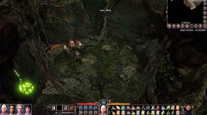 Turn the camera so you can see the path behind the door - Baldurs Gate 3: The door to the witchs hideout puzzle solution - Baldurs Gate 3: Puzzles - Baldurs Gate 3 Guide, Walkthrough