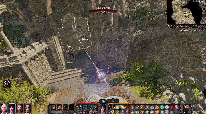 Cracked wall - Baldurs Gate 3: Goblin Camp - map - Baldurs Gate 3: World Atlas - Baldurs Gate 3 Guide, Walkthrough