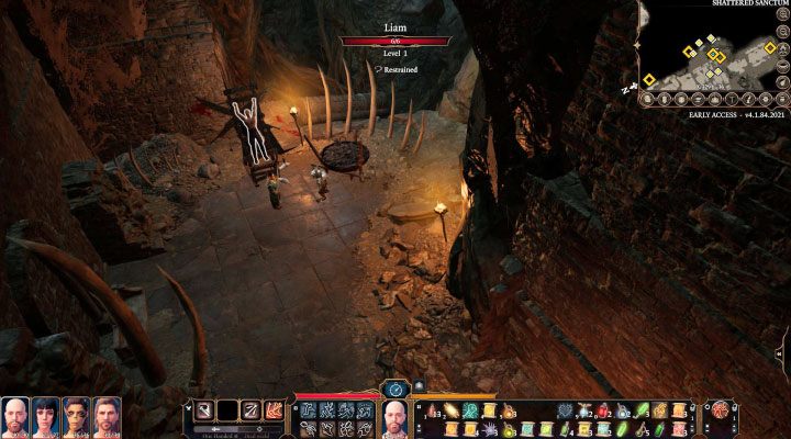 Liam - Baldurs Gate 3: Shattered Sanctum / Defiled Temple map - Baldurs Gate 3: World Atlas - Baldurs Gate 3 Guide, Walkthrough