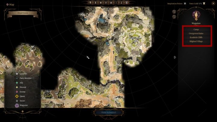 You can also move to the camp - Baldurs Gate 3: Exploration - camp, hidden passages - Baldurs Gate 3: Basics - Baldurs Gate 3 Guide, Walkthrough