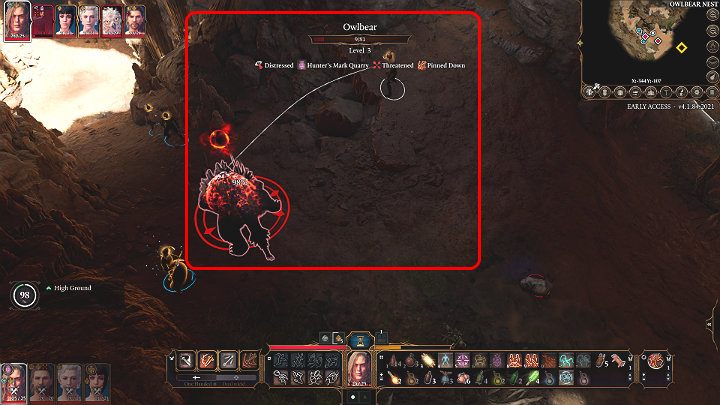 In the above image, you can see a character performing an attack after taking a higher position from the opponent - Baldurs Gate 3: Combat - turns, action points, mechanics - Baldurs Gate 3: Basics - Baldurs Gate 3 Guide, Walkthrough