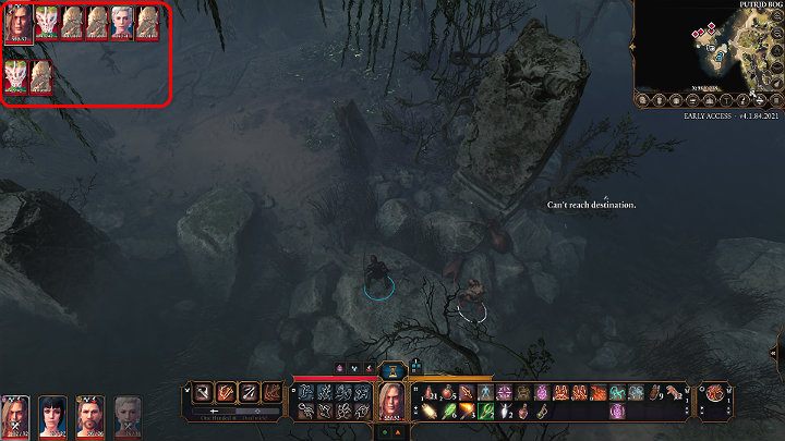 The portrait of the character who starts the fight can always be found on the upper-left edge of the screen - Baldurs Gate 3: Combat - turns, action points, mechanics - Baldurs Gate 3: Basics - Baldurs Gate 3 Guide, Walkthrough