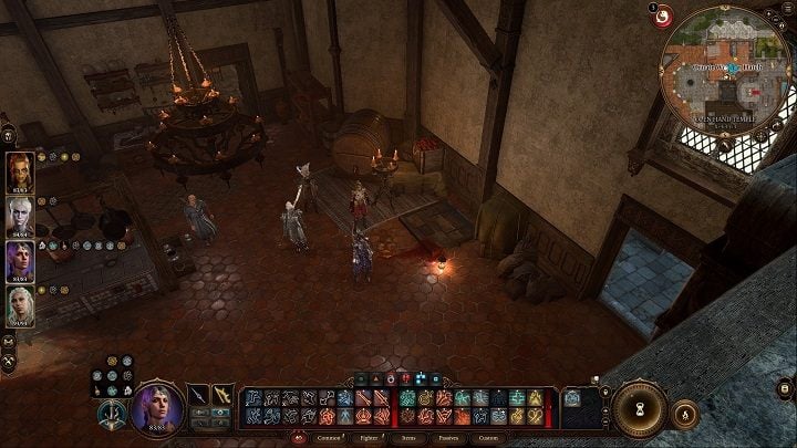 Next, look for the hatch with a blood stain next to it and go through it - Baldurs Gate 3: Act 3 Rivington - Baldurs Gate 3: Act 3 - Baldurs Gate 3 Guide, Walkthrough