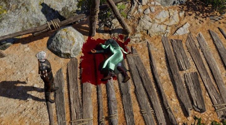 Explosions or powerful offensive spells can mutiliate the body, preventing you from talking to the corpse - Baldurs Gate 3: How to speak with dead? - Baldurs Gate 3: Exploration - Baldurs Gate 3 Guide, Walkthrough