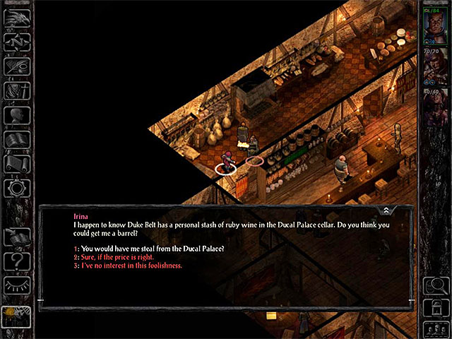 You will find Irina in the kitchen - Side Quests in the Elfsong Tavern and the Sorcerous Sundries | Elfsong Tavern and Sorcerous Sundries - Elfsong Tavern and Sorcerous Sundries - Baldurs Gate: Siege of Dragonspear Game Guide