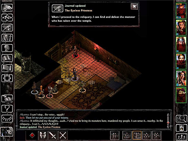 If you try to meet with Akanna on the first occasion, she will attack the party - Side Quests in Forest of Wyrms - Forest of Wyrms - Baldurs Gate: Siege of Dragonspear Game Guide