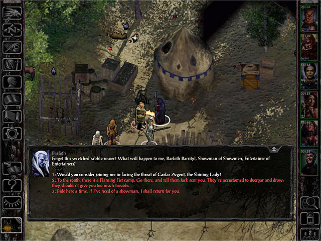 Location: The arena in the northern part of Coast Way Crossing(M7,7) - Locations of potential party members | Companions - Companions - Baldurs Gate: Siege of Dragonspear Game Guide