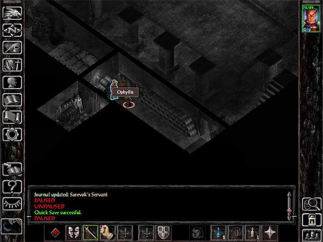 Ophyllis stands right next to (closed) treasury. - Side Quests in the Ducal Palace | Ducal Palace - Ducal Palace - Baldurs Gate: Siege of Dragonspear Game Guide