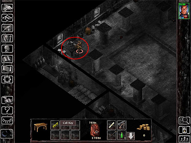 The location of the key to the officers cell. - Side Quests in the Ducal Palace | Ducal Palace - Ducal Palace - Baldurs Gate: Siege of Dragonspear Game Guide