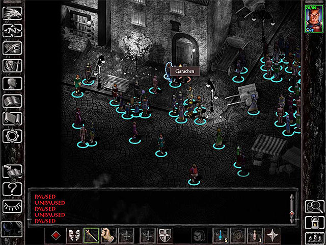 Garachen can be found at the palace courtyard. - Side Quests in the Ducal Palace | Ducal Palace - Ducal Palace - Baldurs Gate: Siege of Dragonspear Game Guide