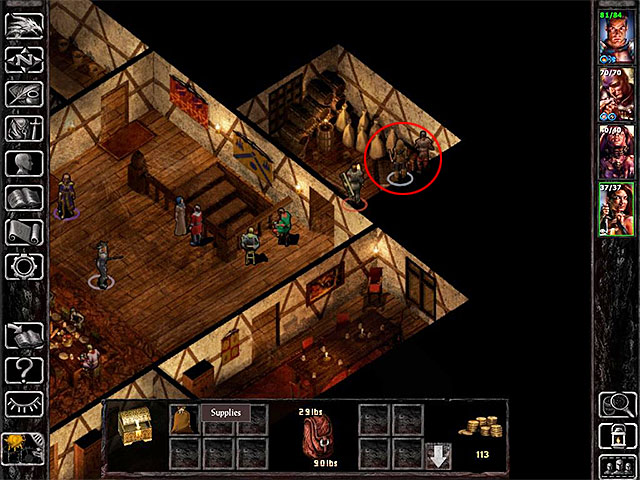 The supply chest is located in the small room on the floor of the tavern - Side Quests in the Ducal Palace | Ducal Palace - Ducal Palace - Baldurs Gate: Siege of Dragonspear Game Guide