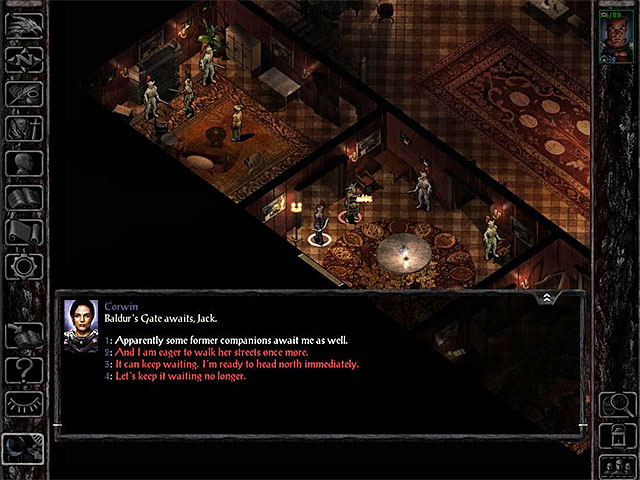 Captain Corwin will know the whereabouts only of some of your companions. - Side Quests in the Ducal Palace | Ducal Palace - Ducal Palace - Baldurs Gate: Siege of Dragonspear Game Guide