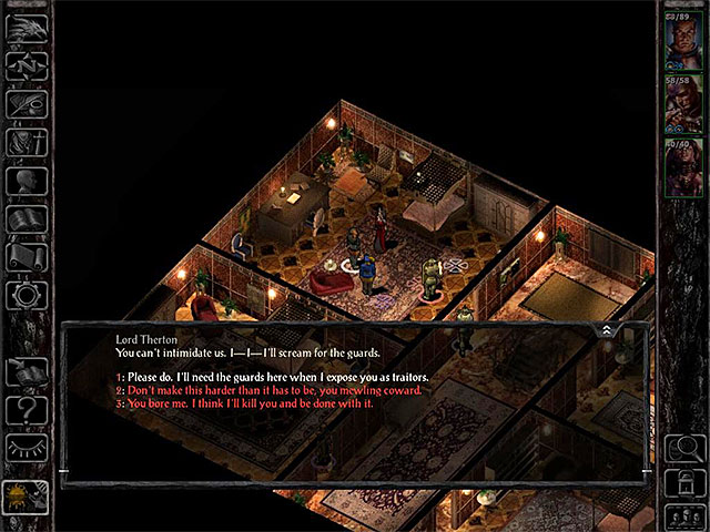 You can blackmail the aristocrats. - Side Quests in the Three Old Kegs | Three Old Kegs - Three Old Kegs - Baldurs Gate: Siege of Dragonspear Game Guide