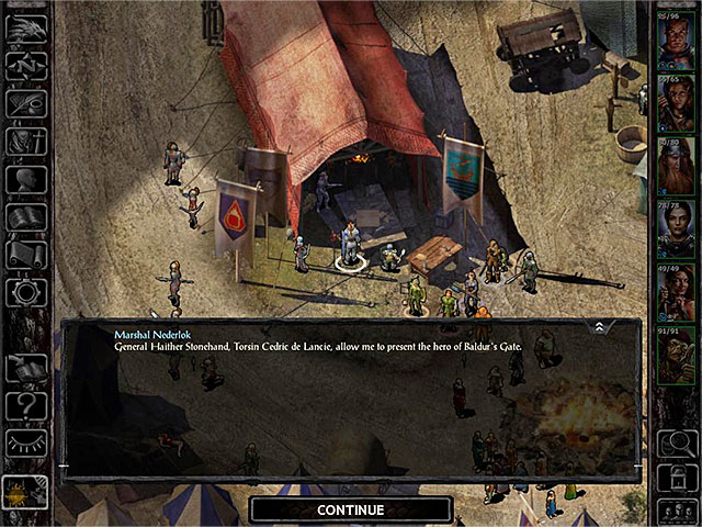 The most important meetings will take place in the southern camp - Meeting in the camp - Main quest - Coalition Camp - Baldurs Gate: Siege of Dragonspear Game Guide