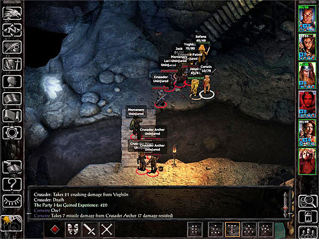 This time the crusaders gathered in the cave will attack the party - Exploring the caves under Dragonspear castle - Main quest - Coalition Camp - Baldurs Gate: Siege of Dragonspear Game Guide