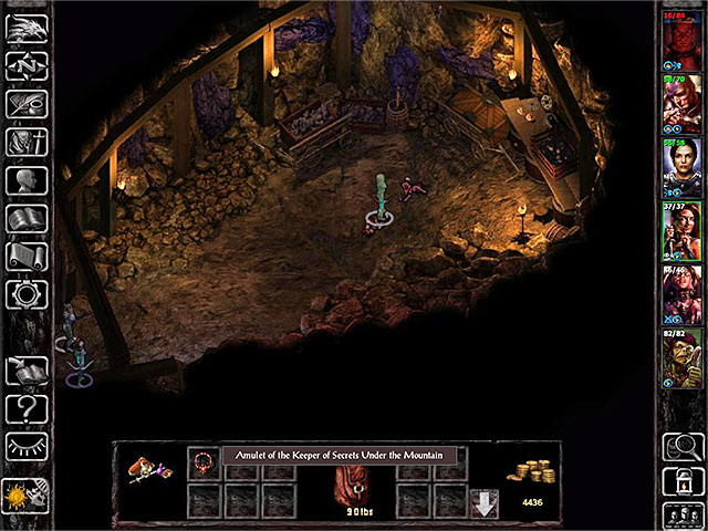 One of the amulets is in the monsters den. - Dwarves of Dumathoin - side quest - Coast Way Crossing - Baldurs Gate: Siege of Dragonspear Game Guide