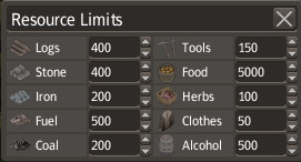 Setting the limit of resource production is important for several reasons - Setting resource limits - Basic gameplay - Banished - Game Guide and Walkthrough