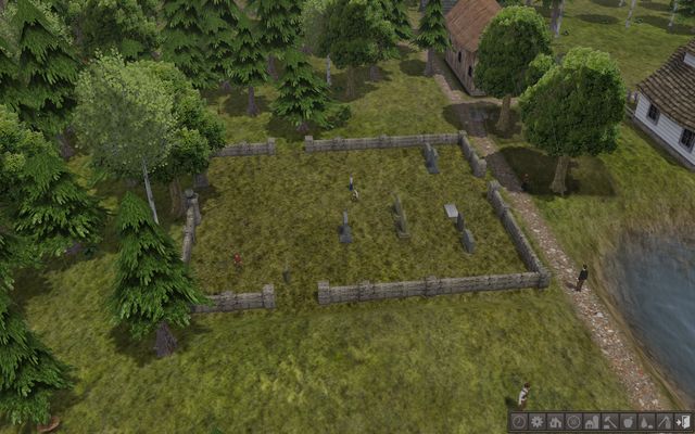 A cemetery is not only a shrine - its also an opportunity to meet friends! - Public services - Buildings - Banished - Game Guide and Walkthrough