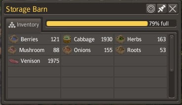 A barn filled like that will make everyone happy. - How to keep health and happiness high? - Banished - Game Guide and Walkthrough