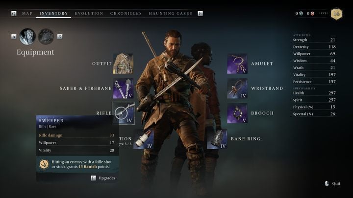 The basic elements forming the framework of the build will be the following - Banishers Ghosts of New Eden: Best weapon and equipment - Banishers Ghosts of New Eden: Basics - Banishers Ghosts of New Eden Guide