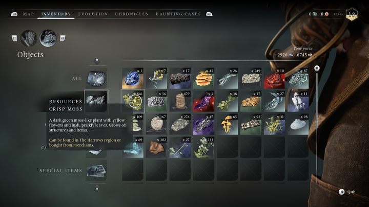 A moss-like plant that grows on buildings and abandoned objects - Banishers Ghosts of New Eden: All Ritual resources - Banishers Ghosts of New Eden: Basics - Banishers Ghosts of New Eden Guide