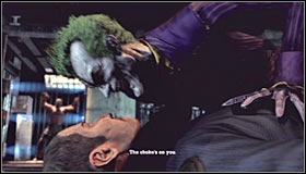 This introductionary sequence will show Joker after hes been recaptured by Batman - Walkthrough - Walkthrough - Intensive Treatment - part 1 - Walkthrough - Batman: Arkham Asylum Game Guide & Walkthrough