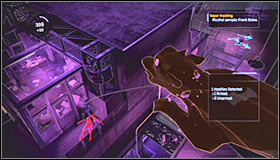 Your next target should be a guard patrolling a nearby building - Walkthrough - Intensive Treatment - part 3 - Walkthrough - Batman: Arkham Asylum Game Guide & Walkthrough