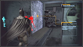 Youll have to act quickly here, because otherwise doctor Young is going to be executed by her captors - Walkthrough - Medical Facility - part 1 - Walkthrough - Batman: Arkham Asylum Game Guide & Walkthrough