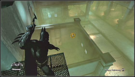 Your next step is to glide to a lower platform located in your vicinity, so youll get closer to the room with the stunned inmate - Walkthrough - Medical Facility - part 2 - Walkthrough - Batman: Arkham Asylum Game Guide & Walkthrough