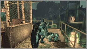 The second guard tower is located to the east from your current position - Walkthrough - Arkham Island #3 - Walkthrough - Batman: Arkham Asylum Game Guide & Walkthrough