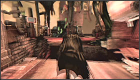 Once youve been returned to Batmans body proceed towards a dark alley located directly in front of you and then open the left door - Walkthrough - Arkham Mansion - part 2 - Walkthrough - Batman: Arkham Asylum Game Guide & Walkthrough