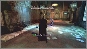 You can now jump over the railing and glide for a few seconds until youve reached the ground level - Walkthrough - Arkham Mansion - part 4 - Walkthrough - Batman: Arkham Asylum Game Guide & Walkthrough