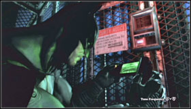 It shouldnt come as a big surprise that youll have to test this new gadget right away - Walkthrough - Penitentiary - part 1 - Walkthrough - Batman: Arkham Asylum Game Guide & Walkthrough