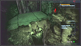 Approach the ledge while holding the run key and Batman should automatically glide towards a lower platform located in front of you - Walkthrough - Botanical Gardens - part 2 - Walkthrough - Batman: Arkham Asylum Game Guide & Walkthrough