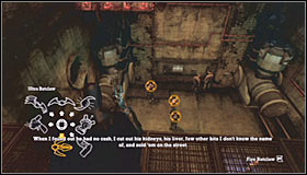 There are a couple of inmates below your current position - Walkthrough - Caves #2 - part 4 - Walkthrough - Batman: Arkham Asylum Game Guide & Walkthrough