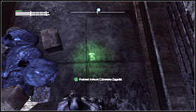 Hitting the fragile wall will cause it to break #1 - Batman trophies (15-24) | Park Row - Park Row - Batman: Arkham City Game Guide