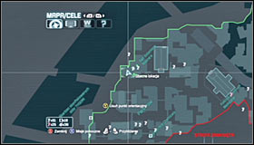 Three of them can be destroyed with the Explosive Gel - Batman trophies (15-24) | Park Row - Park Row - Batman: Arkham City Game Guide