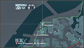 In order to reach the third one, head north - Batman trophies (15-24) | Park Row - Park Row - Batman: Arkham City Game Guide
